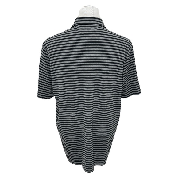 Oakley Men's Gray & Black Striped Polo Golf Shirt Stretch Size XXL - Picture 4 of 6